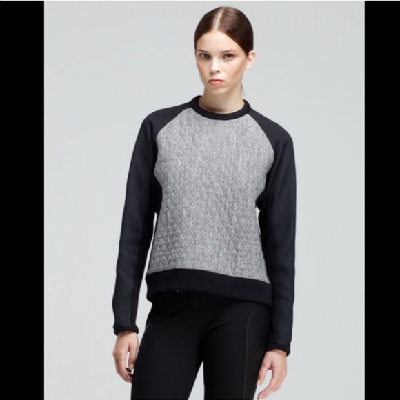 SOLD Rag & Bone Flight Raglan Sleeve Quilted Sweatshirt - Picture 2 of 15